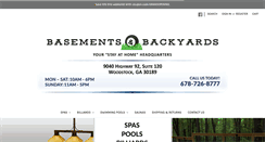 Desktop Screenshot of basementsandbackyards.com