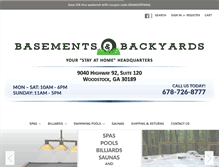 Tablet Screenshot of basementsandbackyards.com